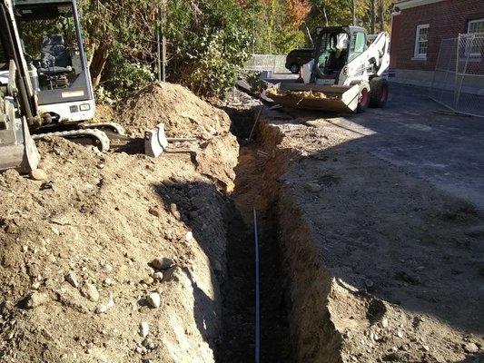 Underground utility job Billerica