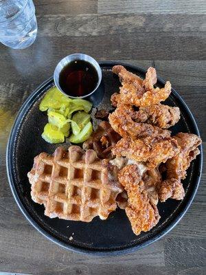 Chicken and waffles