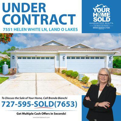 UNDER CONTRACT!
 BRENDA BIANCHI TEAM DID IT AGAIN!

 7551 HELEN WHITE LN, LAND O LAKES, FL 34637