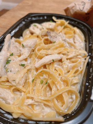 To go Alfredo Sauce with chicken.