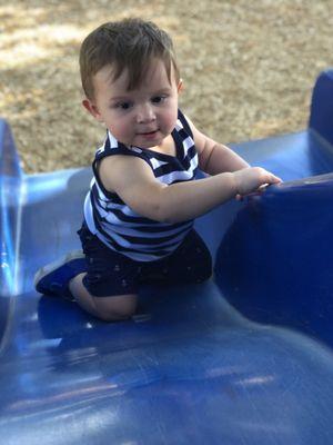 My little bug loves the slides