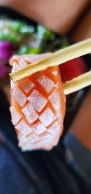 Salmon sashimi