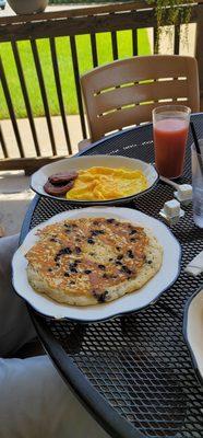 The blueberry cake breakfast.