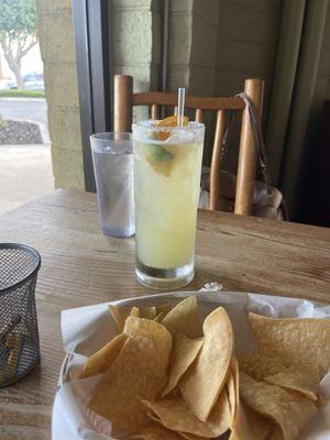 Great chips and an awesome margarita