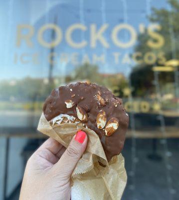 The OG Taco: Vanilla w/ milk chocolate, almonds | $6