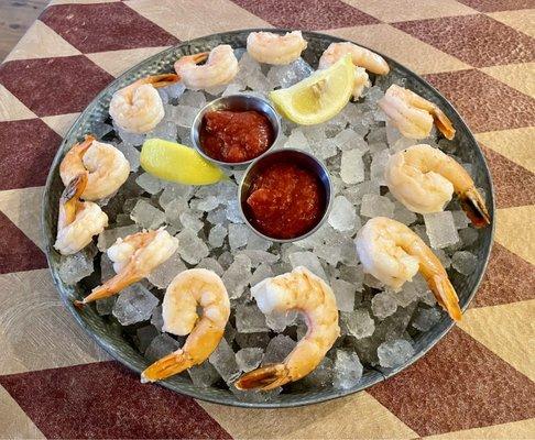 Huge, plump, wild-caught Gulf Coast shrimp cocktail