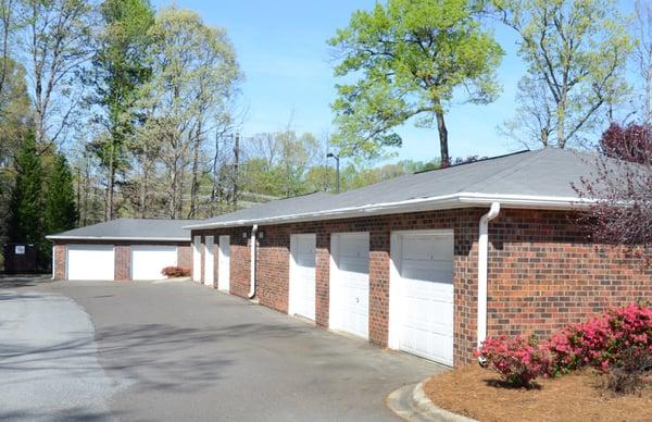 Private garages are available.