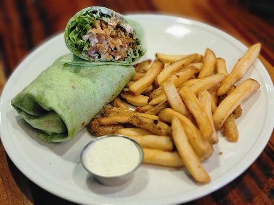 Fried chicken wrap