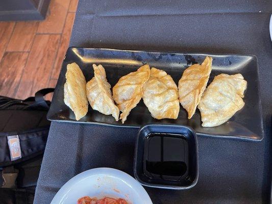 Pork dumplings fried