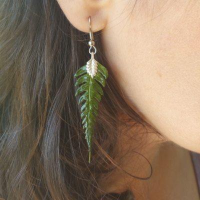 Hapu'u Fern Earring