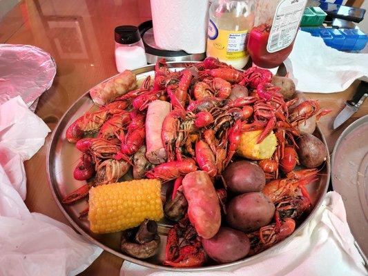 Crawfish feast.