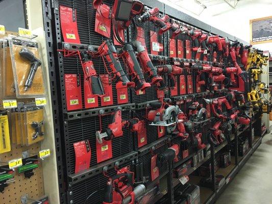 All different types of Milwaukee cordless tools