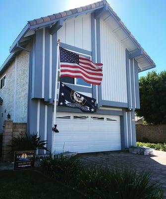 Camarillo Exterior Project: Repainted Wood/Wrought Iron/Garage Door