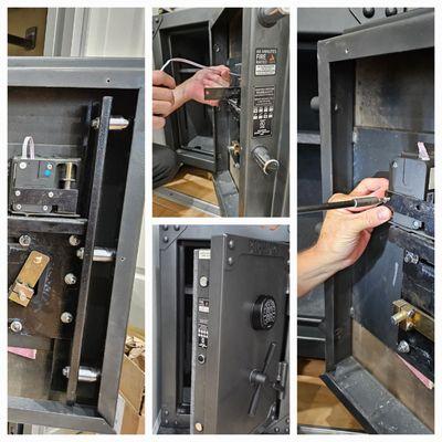 Open safe and swap locks