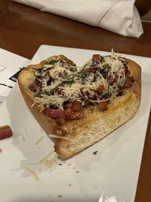 Bruschetta heart