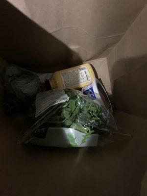 Groceries from a terrible experience!