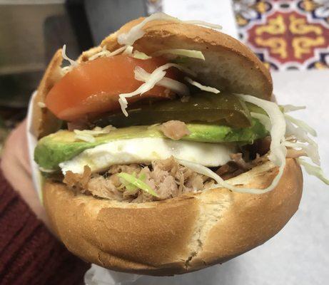 Torta de Carnitas