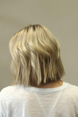 Soft Blunt Blonde Bob