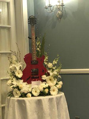 Custom arrangement for my brother in-law who played the guitar.