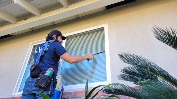 We are always happy to help clean windows!