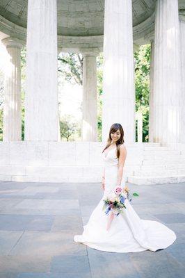 Modern Trousseau brides in clean lines