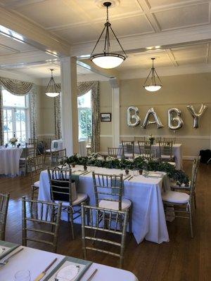 Dining Room set up for event