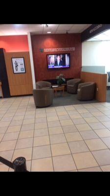 Waiting area , to speak to a bank representative !!!!!