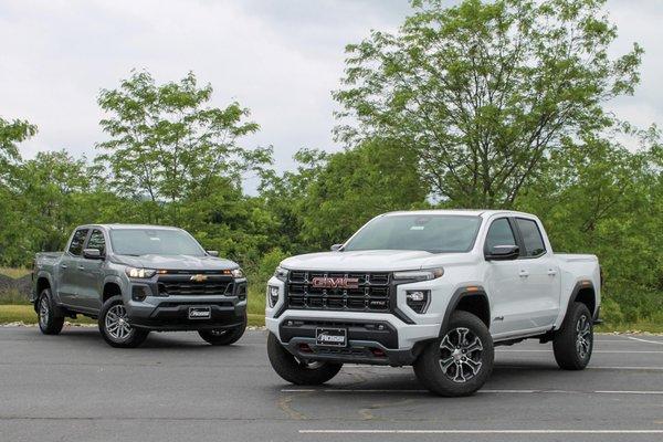 They're here! Meet the redesigned Chevy Colorado and GMC Canyon, now available at Rossi.