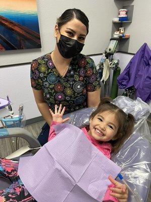 Another happy kiddo to see our children's dentist!