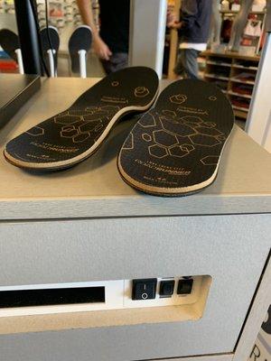 Final product of amazing custom molded soles