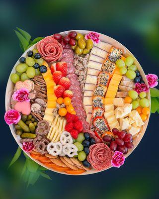 Custom planned charcuterie board, large size, serves up to 15pp