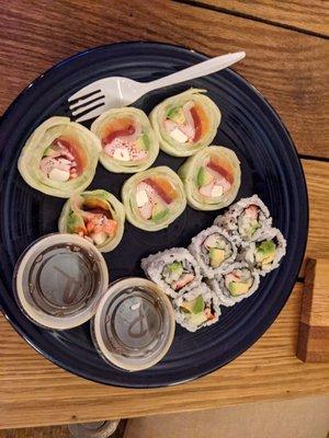 Naruto roll and California Roll