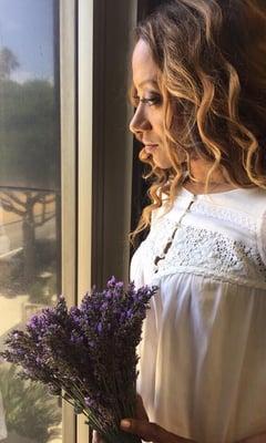 Lavender bridal bouquet