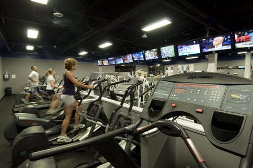 12 TV's to watch from the cardio bay