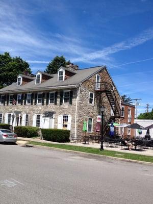 Great old building & plenty of seating during warmer weather.