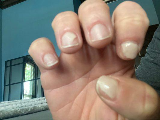 Dip manicure... should last "6weeks" this is day 10