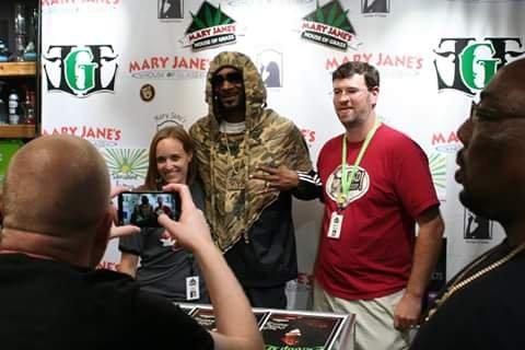 Snoop Dogg visits Mary Jane's House of Grass dispensary in Vancouver.