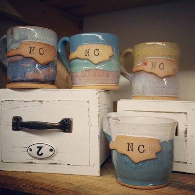 Locally made pottery by Mackey Creek Mud.