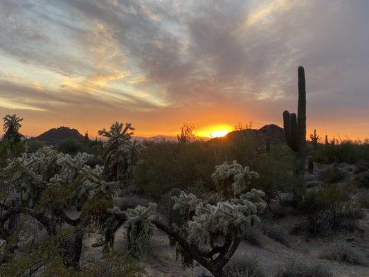 Incredible sunset views