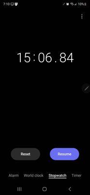 Stopped the timer when we drove away. Pathetic. And constant. Normally it is longer.