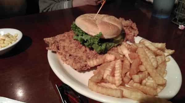 Jumbo breaded tenderloin