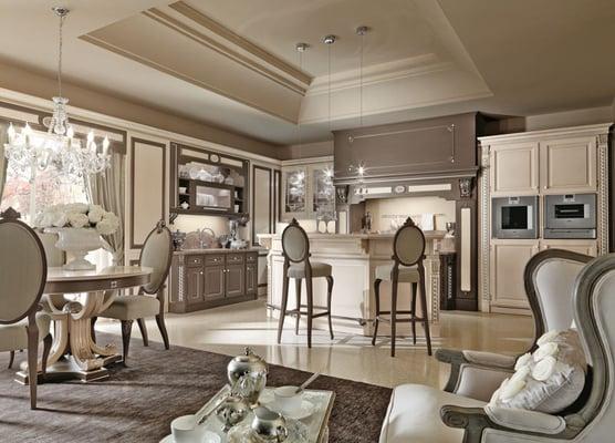 Solid wood Custom-made Classic Italian Kitchens. Visit our beautiful showroom for inspiration. Free consultation.