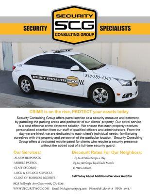 2018 Vehicle Patrol Flyer