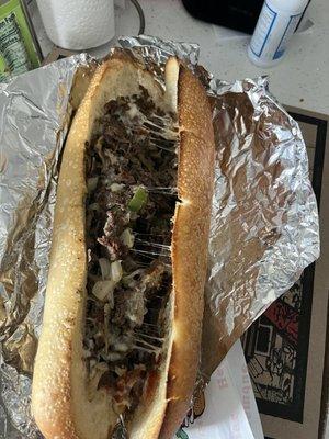 Cheese Steak Grilled Sub