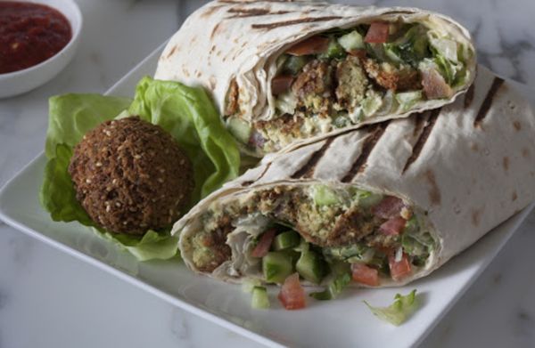 The best falafel wrap in Medford!