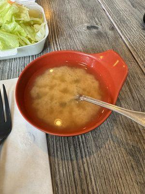 Miso soup-FREE only if you dine in