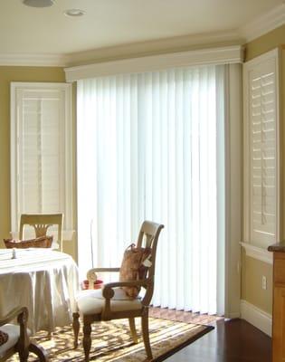 Wood Shutter & Vertical Blind