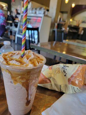 Heath Bar iced coffee