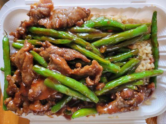 Beef and string beans