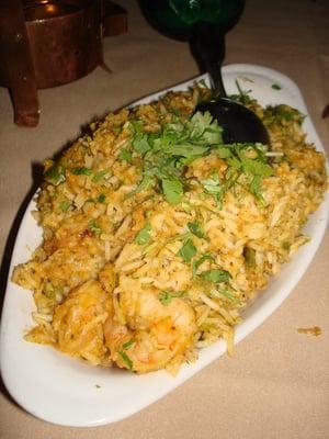 shrimp biryani